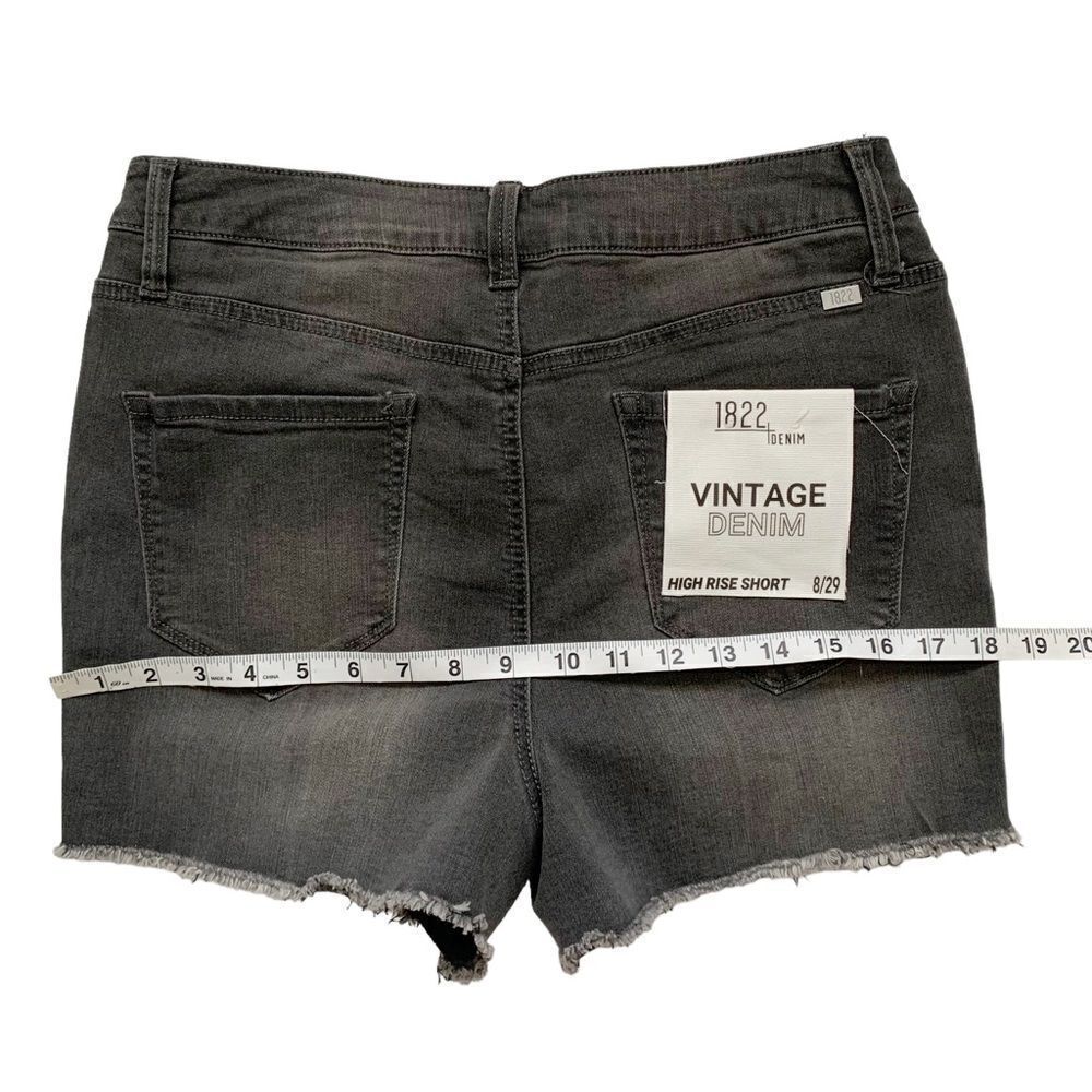 1822 DENIM Grey Denim Jean Shorts! - Picture 4 of 6